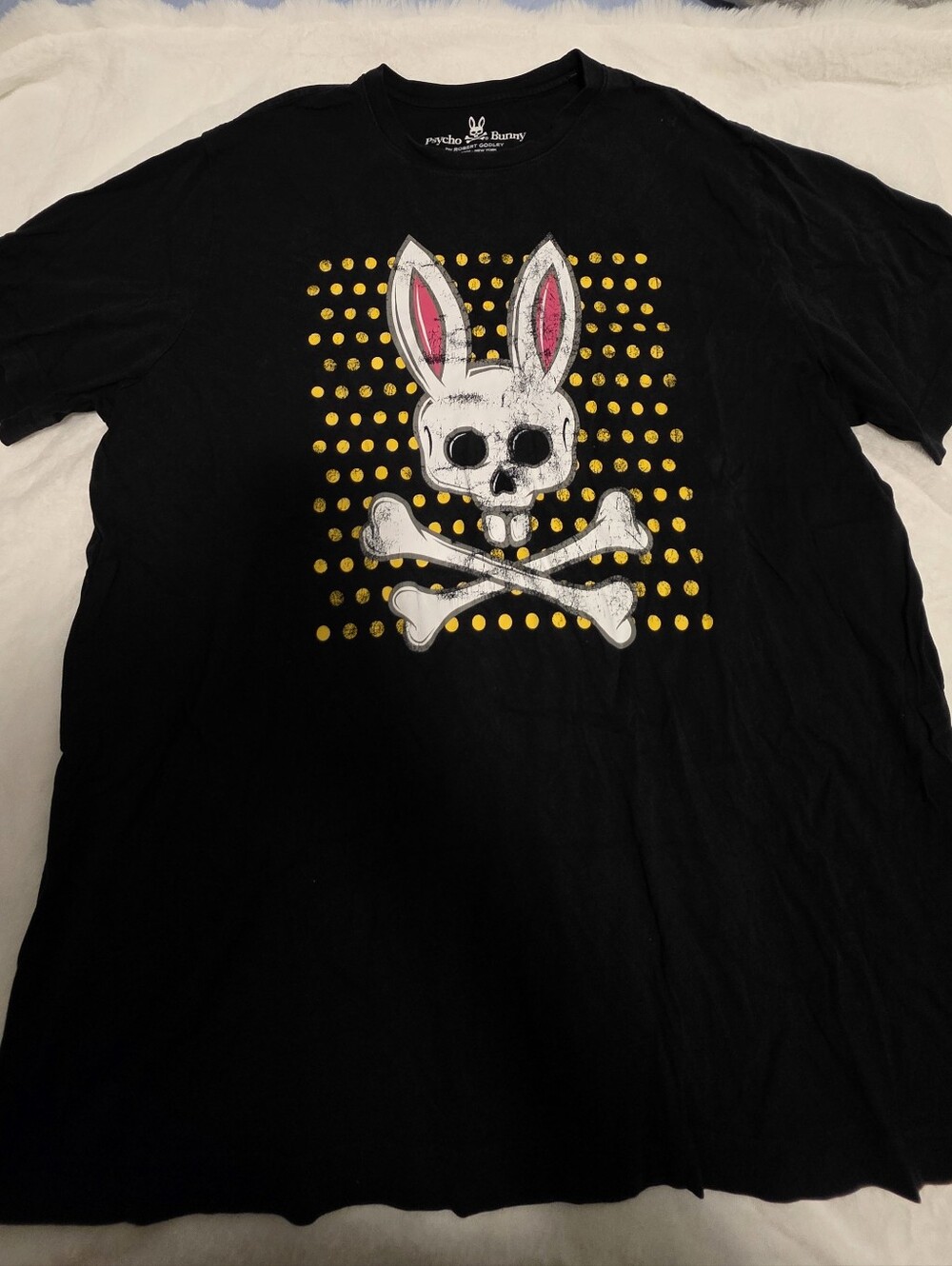 Psycho Bunny Graphic Short Sleeve Tee in Black Size 2XL